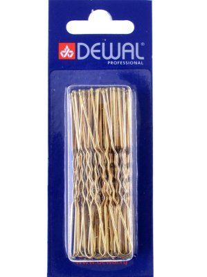 SLT70V-5/60 Шпильки золотистые, волна 70 мм, 60 шт. в упаковке, на блистере