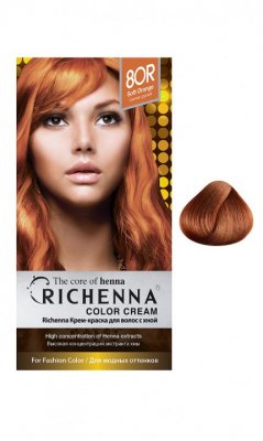 №8OR Крем-краска с хной для волос (Soft Orange)