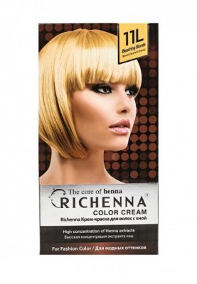 №11L Крем-краска с хной для волос (Bleaching Blonde)